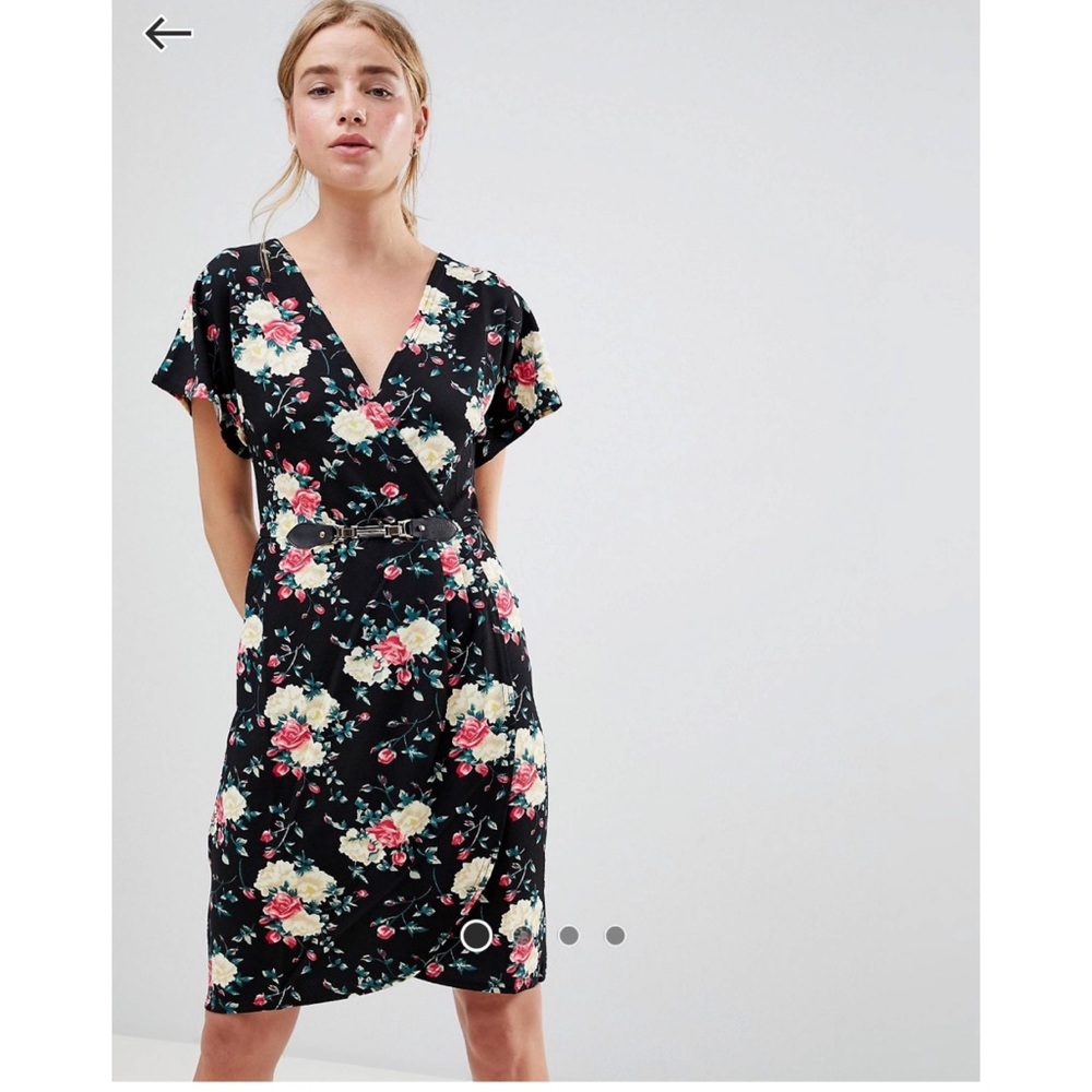 QED London floral print dress